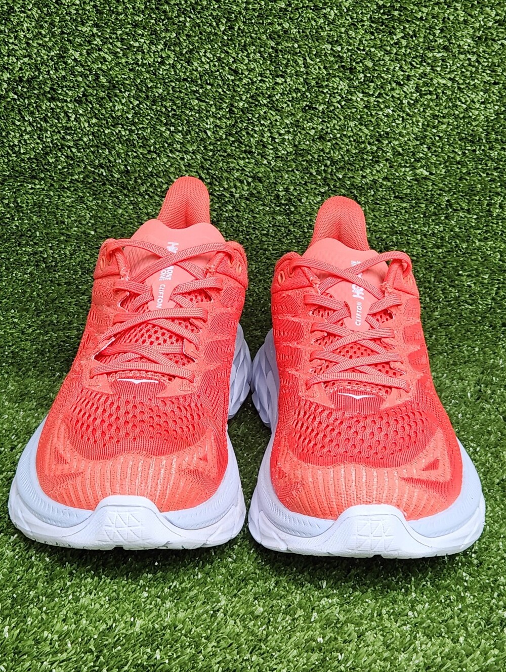 Hoka Clifton Edge Women’s Running Shoe - Coral/White - Picture 11 of 16
